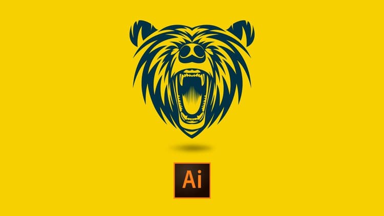 Logo Design Course in Adobe Illustrator: Bear Mascot Design - Free Udemy Course