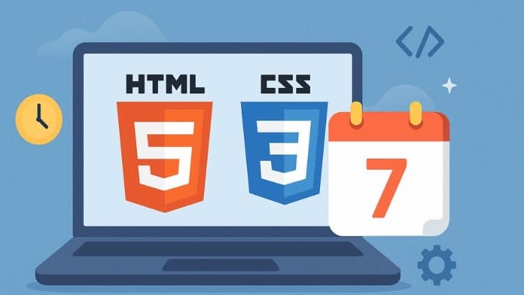HTML5 & CSS3: Build Your Website in 7 days (2026) - Free Udemy Course
