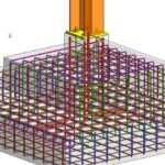 Revit structural drawing of 15 stories residential
building