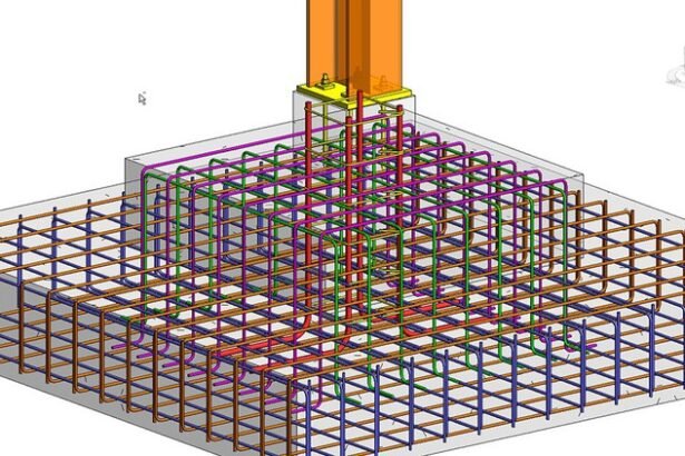 Revit structural drawing of 15 stories residential
building