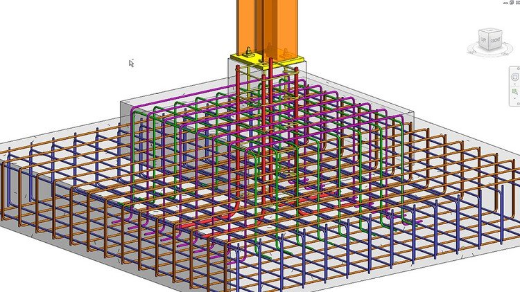 Revit structural drawing of 15 stories residential
building