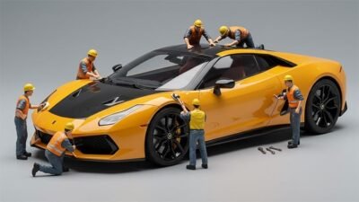 Production Video D'Un Travailleur Miniature