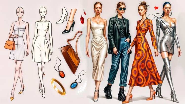 Digital Fashion Illustration Course: Sketch to Runway